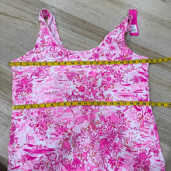 Lilly Pulitzer Tank Dress in Peony Pink Seaside Scene NEW - Picture 6 of 8